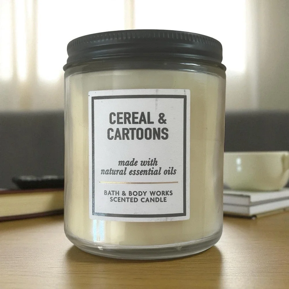 *NEW* CEREAL & CARTOONS ~ 7oz SINGLE WICK CANDLE  ~‎ Bath & Body Works